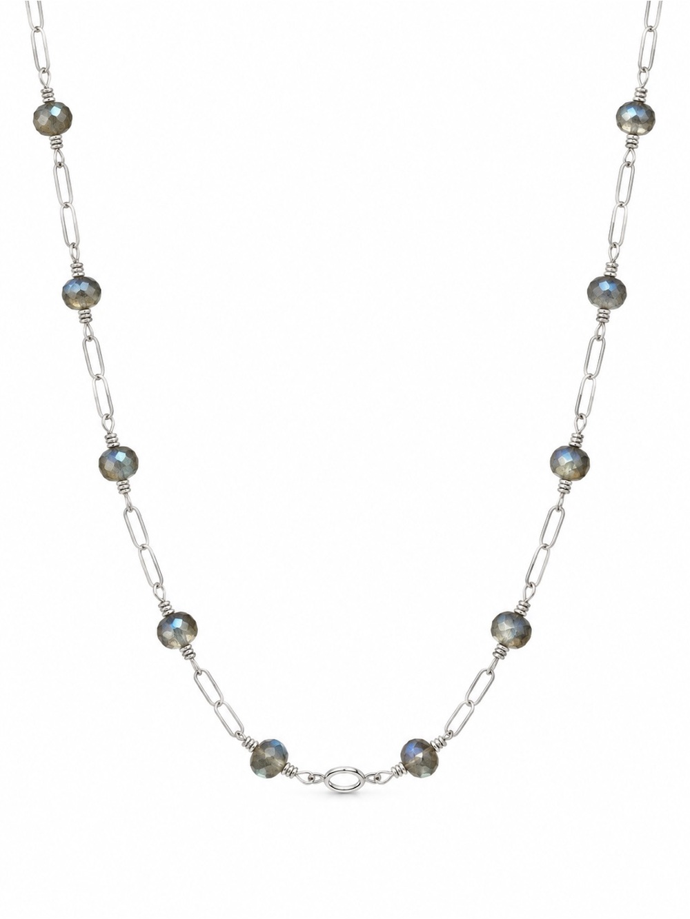 AMN7 Labradorite Bezel Necklace